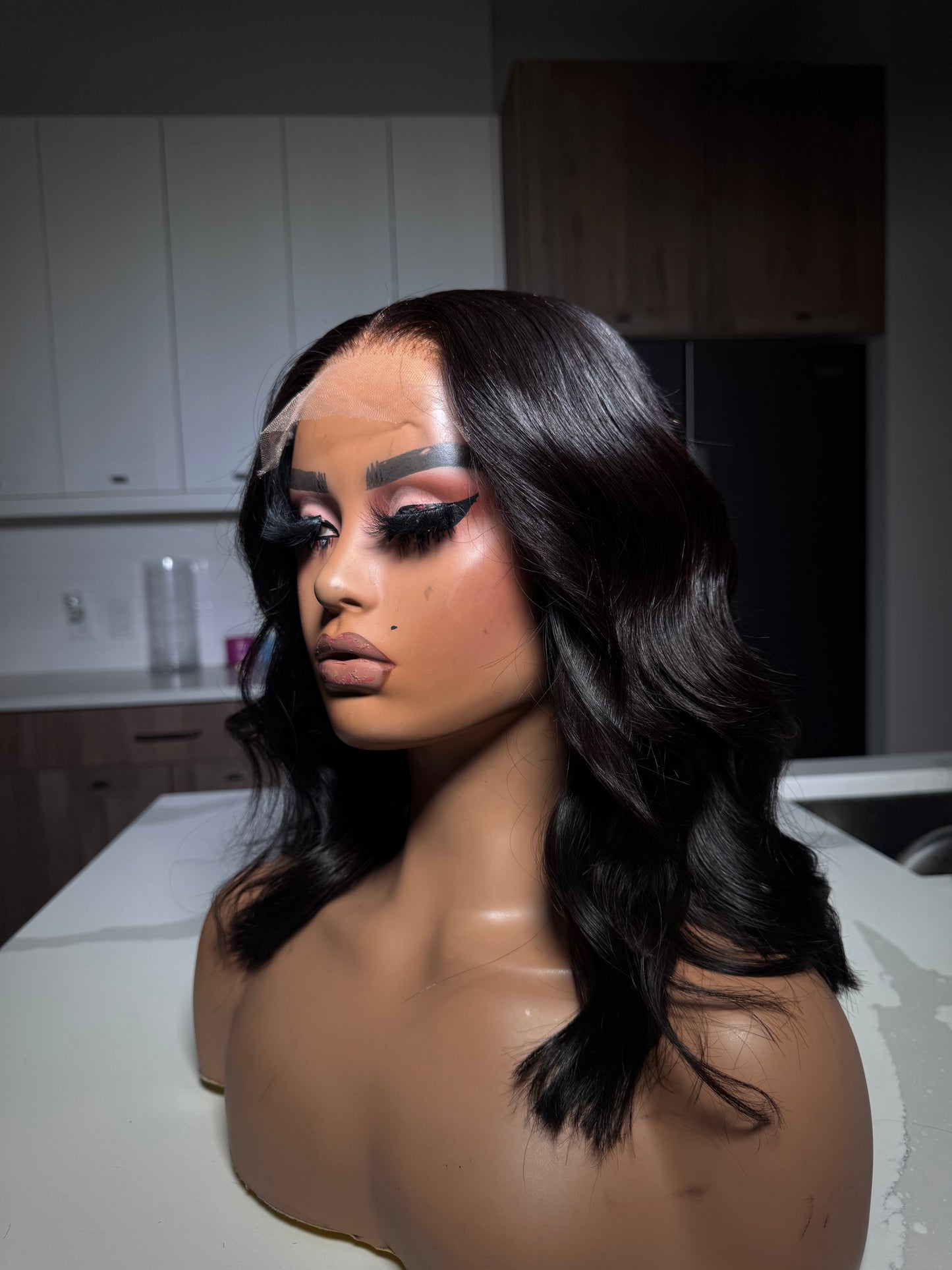 14' Bodywave Middle Part Bob