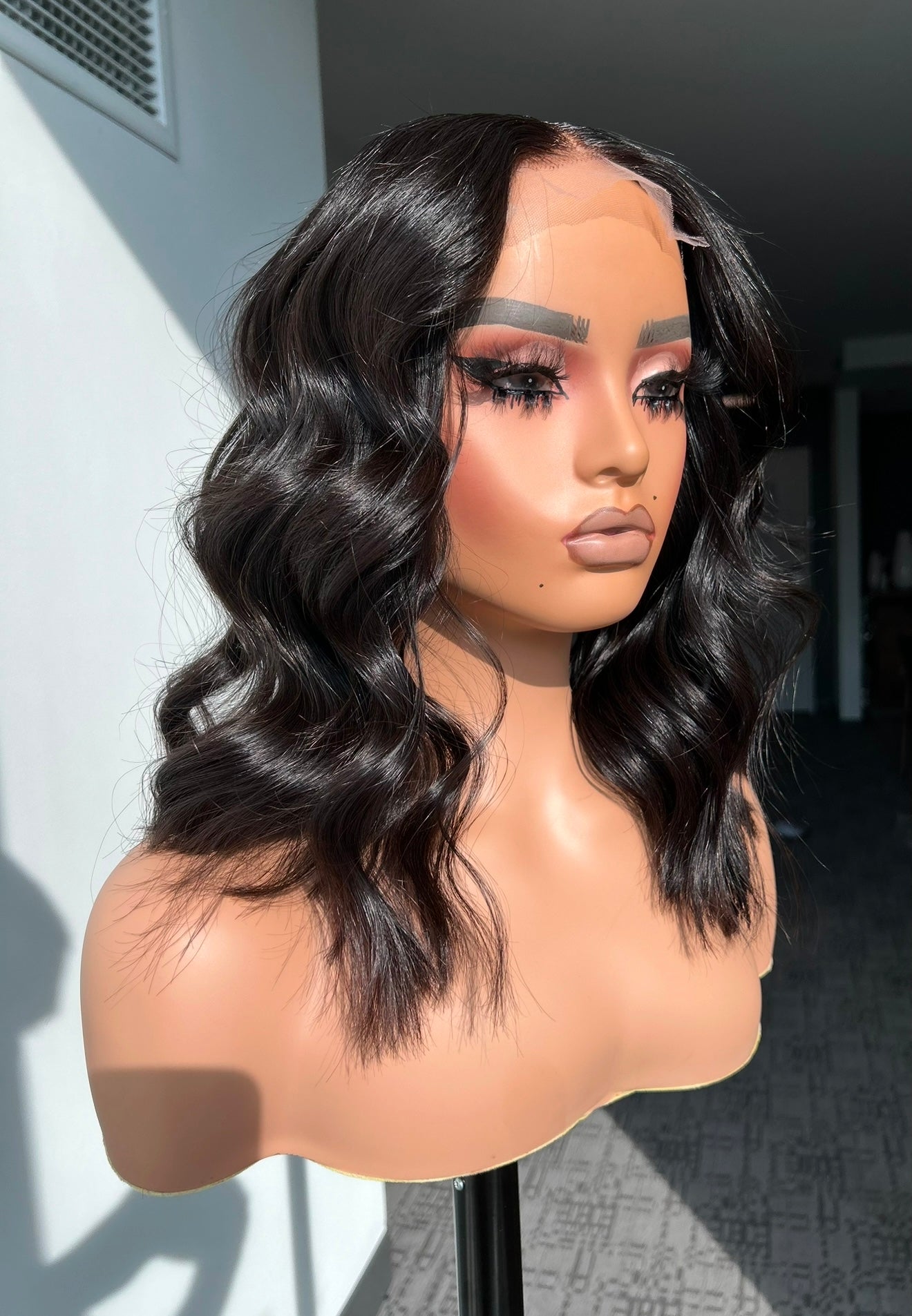 14' Bodywave Middle Part Bob